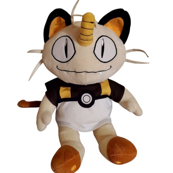2017 Build a Bear Pokemon Meowth Stuffed Toy Plush - Picture 1 of 6
